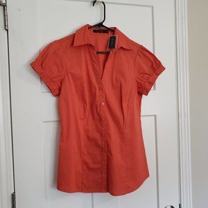 The Limited, Essential Shirt, Orange, M